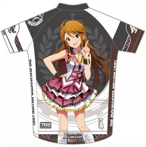 【中古】サイクルジャージ・サイクルウェア(キャラクター) 所恵美 サイクルジャージ(半袖) ダークグレー 4XLサイズ 「アイドルマスター ミリオンライブ!」