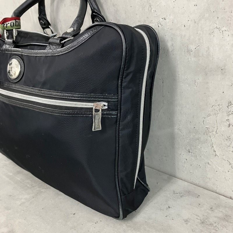 オロビアンコ ビジネスバッグ シボ革 黒 2way A4 ショルダー リボン Orobianco オロビアンコ ビジネスバッグ ブリーフケース 2way ブラック