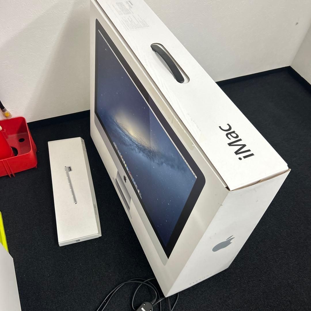 iMac21.5インチLEDキーボード、マウス、箱付き 【ジャンク】 Macデスクトップ
