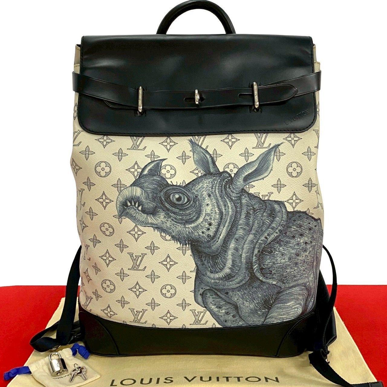 極 美品 LOUIS VUITTON ルイヴィトン モノグラムサバンナ スティーマー 