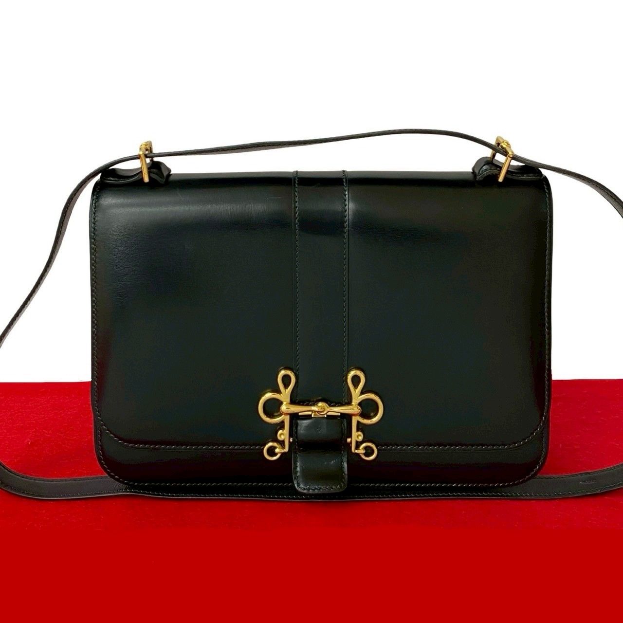 極 美品 〇K 刻印 HERMES エルメス ヴィンテージ ソローニュ ボックス 