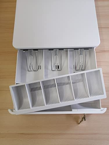 キャッシュドロア(白） 和信テック WS-330 コンパクト 自動＆手動