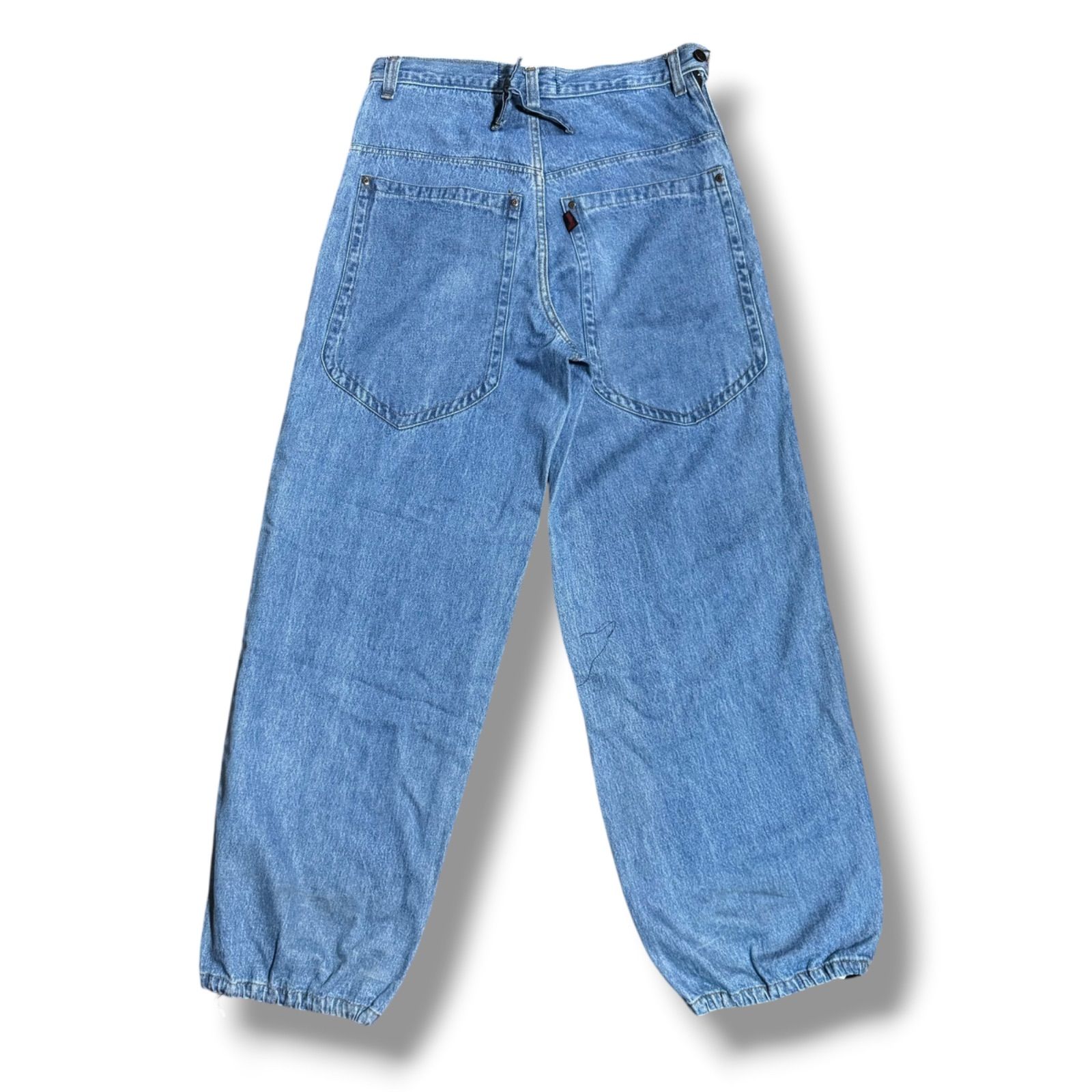 FUBU デニムパンツ W32 バギー サイドロゴ Y2K ストリート ワイド