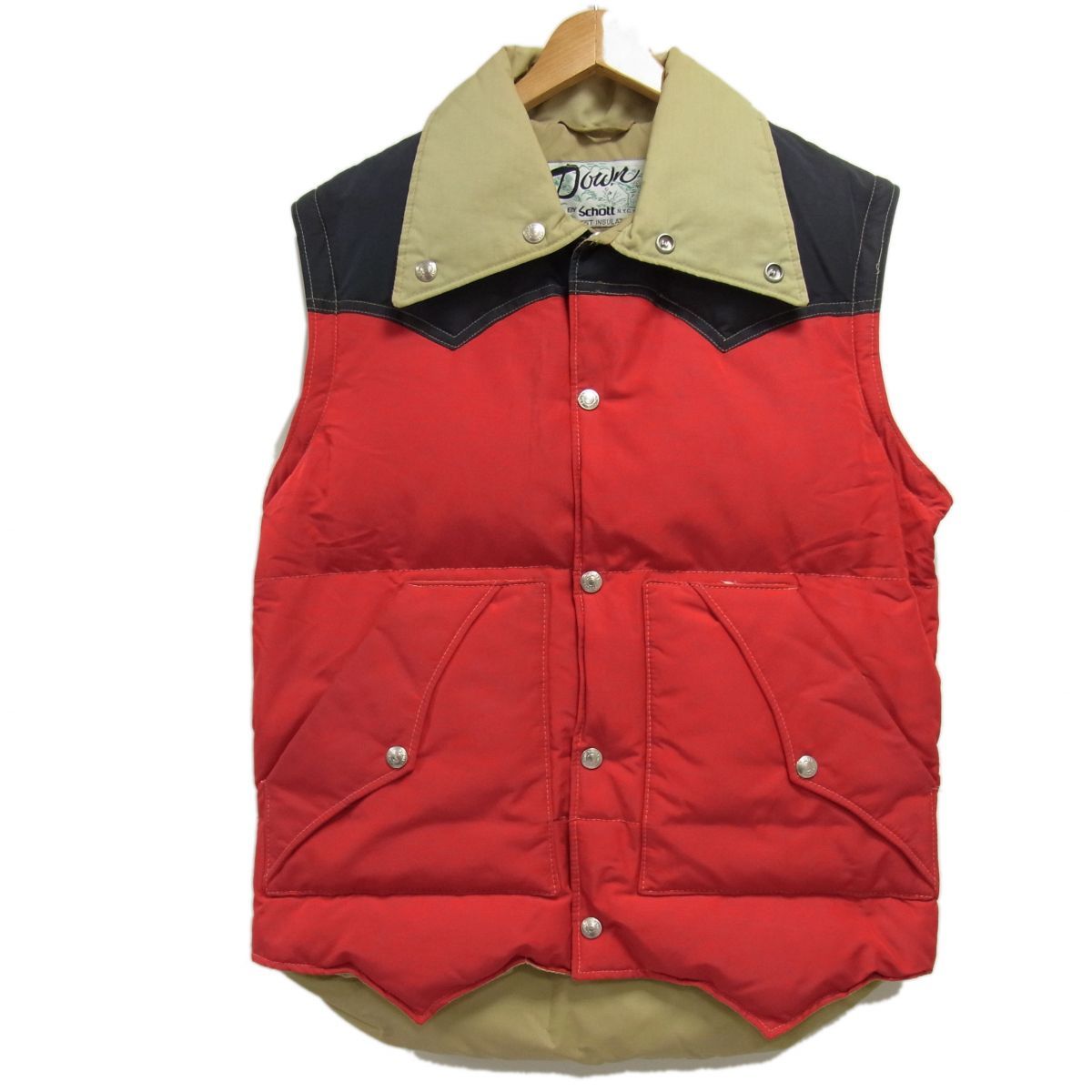 80s ヴィンテージ☆SCHOTT ショット 2WAY ウエスタン ダウンジャケット