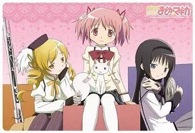 [Used] Mouse Pad Madoka Homura Mami Large Size Mouse Pad “Puella Magi Madoka ☆ Magica”