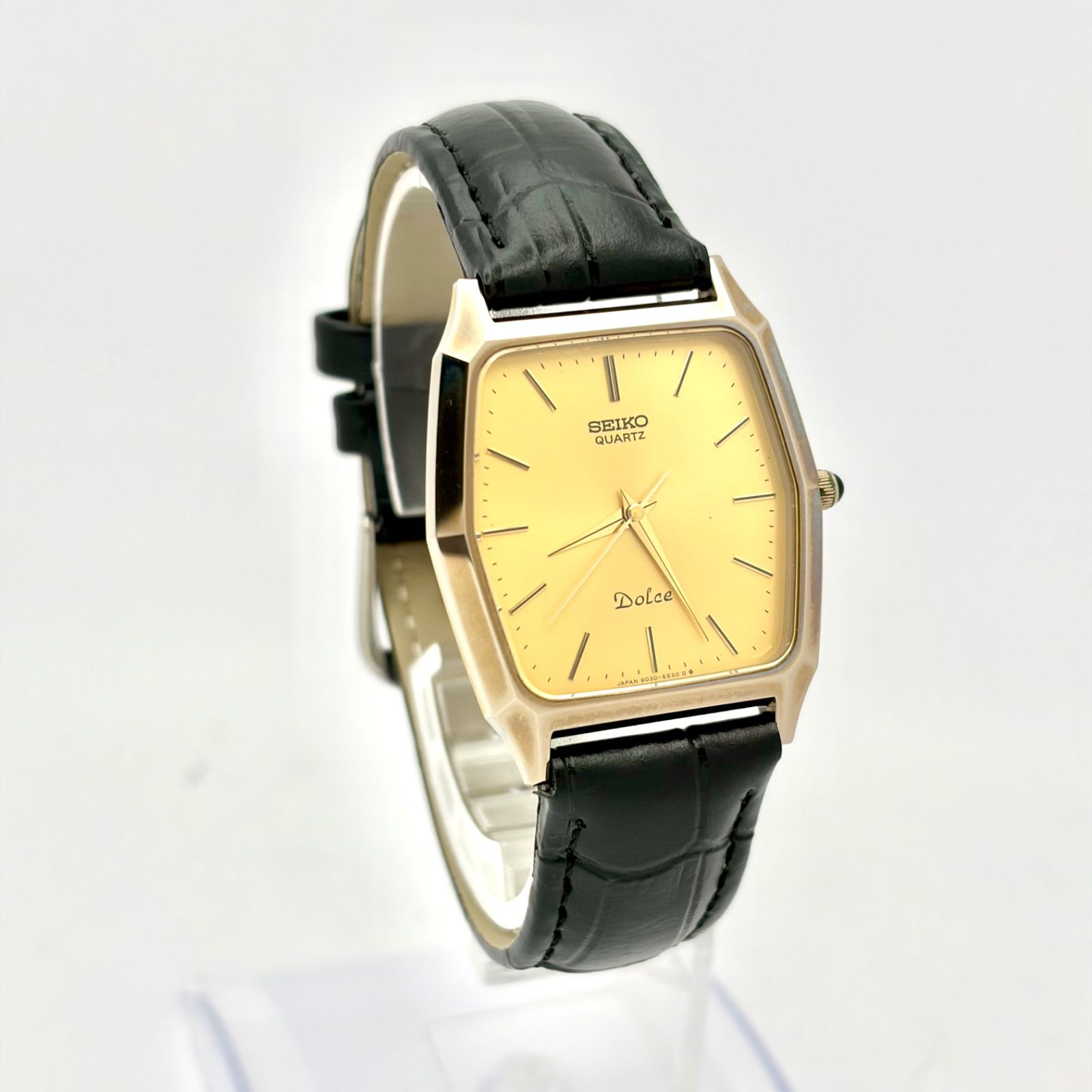 新品電池】SEIKO セイコー Dolce ドルチェ メンズ 腕時計 ゴールド 10