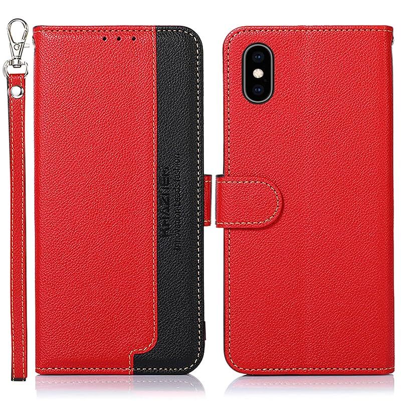 新品】 WANWO For iPhone X/XS ケース 手帳型 アイフォン X/XS カバー
