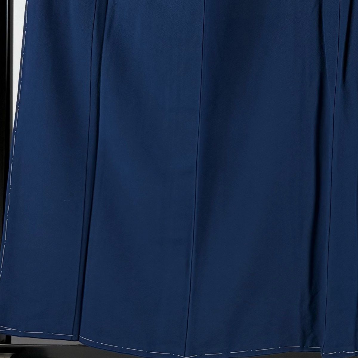 色無地 身丈156.5cm 裄丈62cm 正絹 秀品 【中古】 色無地 身丈156.5cm 裄丈62cm S 袷 紺色 正絹 優品 一つ紋 【中古