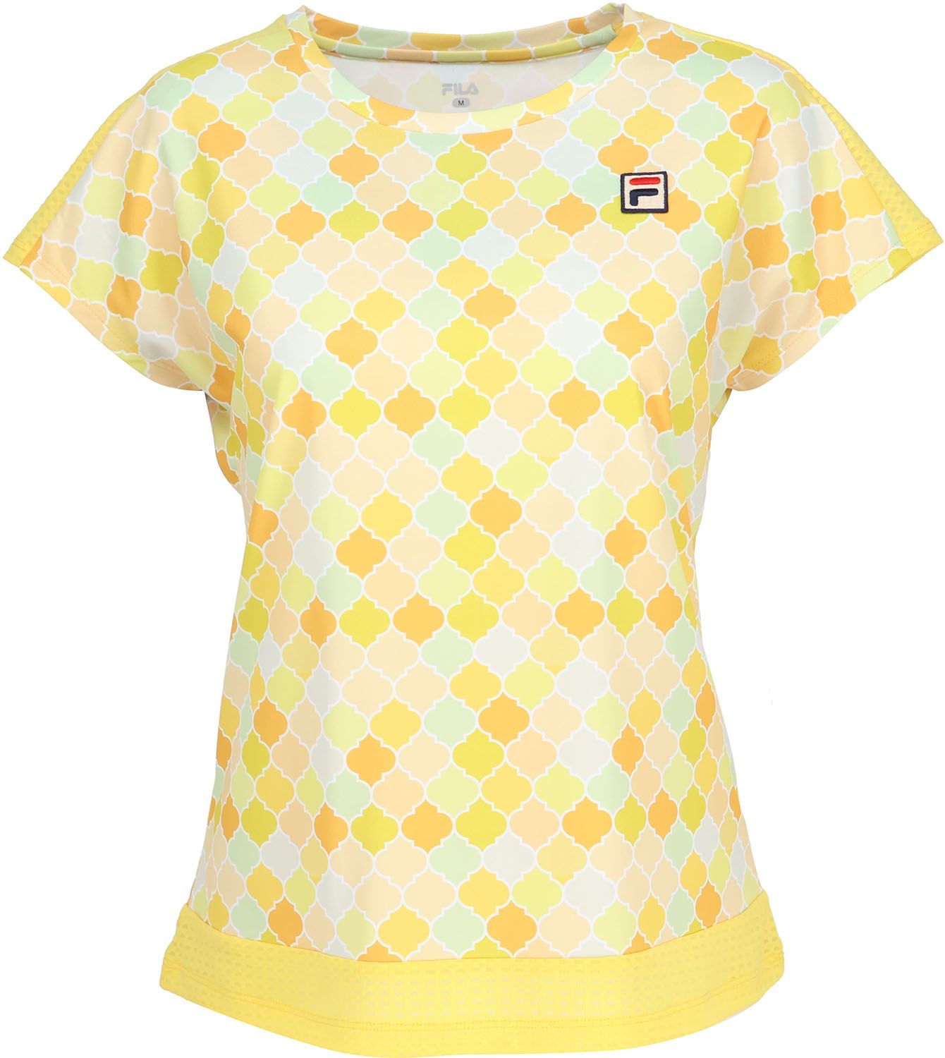 フィラ FILA テニス ゲームシャツ テニスウェア トップス 半袖 レディース ウィメンズ 女性 吸水速乾 UVカット メッシュ 紫外線対策 涼しい 春夏 試合 練習 部活動 クラブ CZ6SGW023 TQ0 ターコイズ