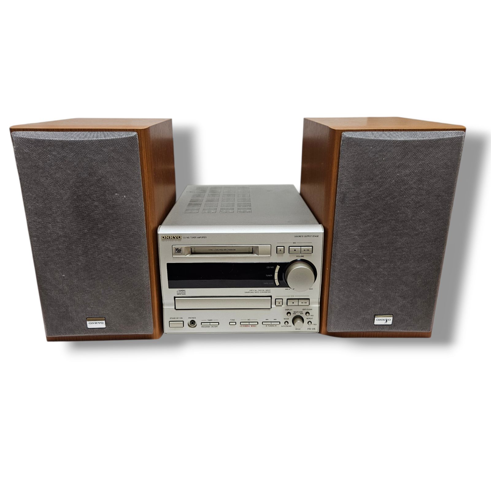 FR-V5 ONKYO オンキョーMD/CDチューナーアンプ　スピーカー付属 ONKYO FR-V5の仕様 オンキヨー/オンキョー