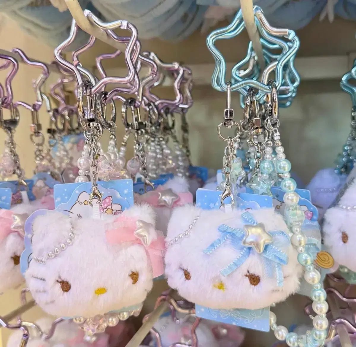 MINISO HELLOKITTY ラブリストストラップ ハローキティ星パールリボン