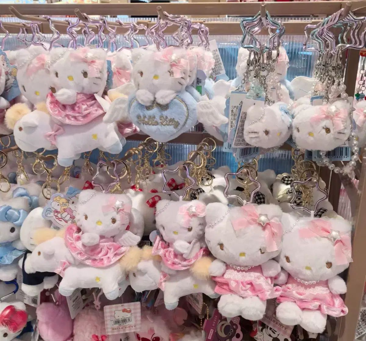 MINISO HELLOKITTY ラブリストストラップ ハローキティ星パールリボン