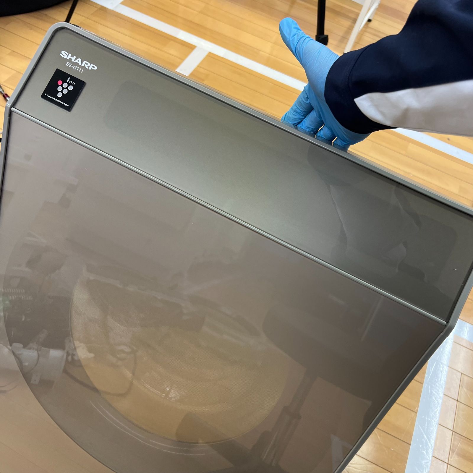 【扉のみ】SHARP ES-G111 純正 フロントパネル ガラスカバー