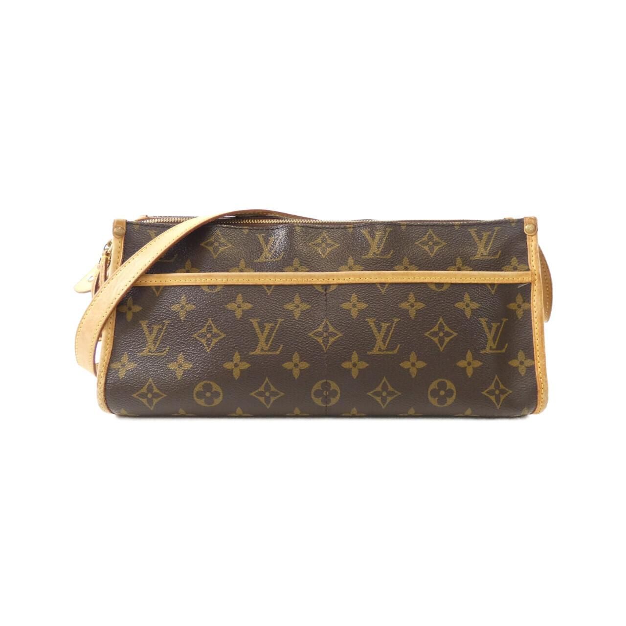 【中古】Louis Vuitton ルイヴィトン M40008 ポパンクール・ロン モノグラム ショルダーバッグ レディース 大容量 収納 日常使い A2600227 【無料ギフトラッピング承ります】 ルイヴィトン モノグラム ポパンクール ロン M40008 ショルダーバッグ