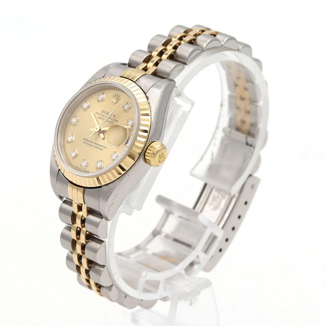 【ノーメンテナンス還元価格】ロレックス デイトジャスト 79173 SSxYG 自動巻 K番 中古品B【ROLEX】ロレックス デイトジャスト Ref.79173 ホワイト