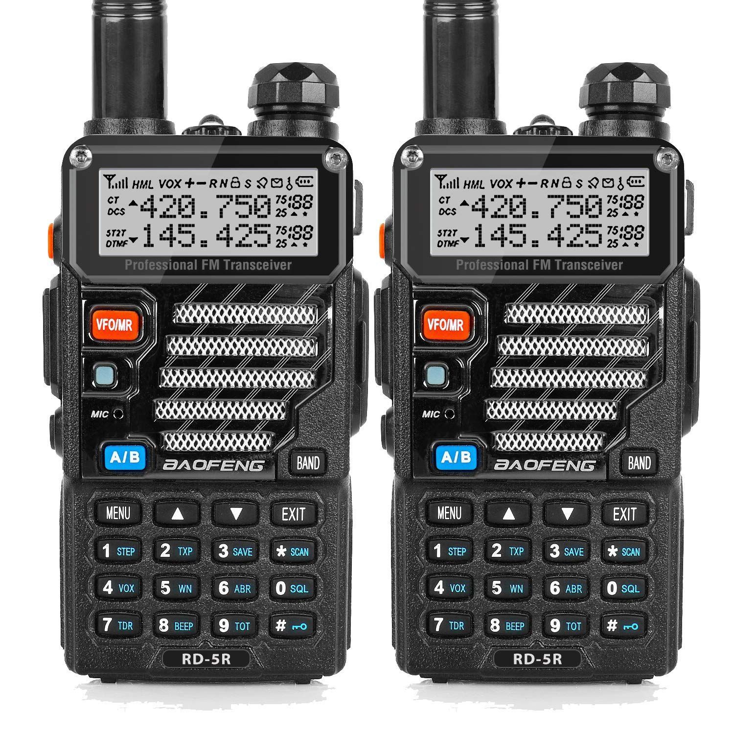 【新着商品】トランシーバー 無線機 5RE U/Vデュアルバンド 超長距離タイプ VOX機能付き 簡単操作 災害・地震 緊急対応 2台セット ...