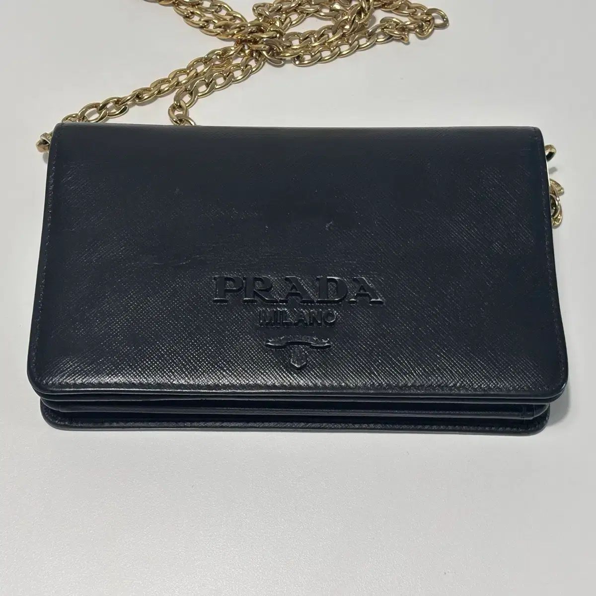 PRADA サフィアーノ チェーン ショルダーバッグ 1BP012 - メルカリ