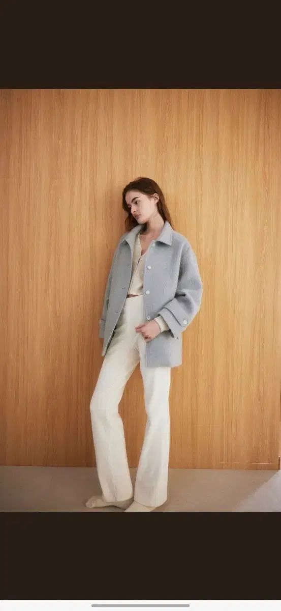 ジャケット・アウター tannat Boucle half coat TANNAT ブークレ ハーフコート ブルーグレー - メルカリ