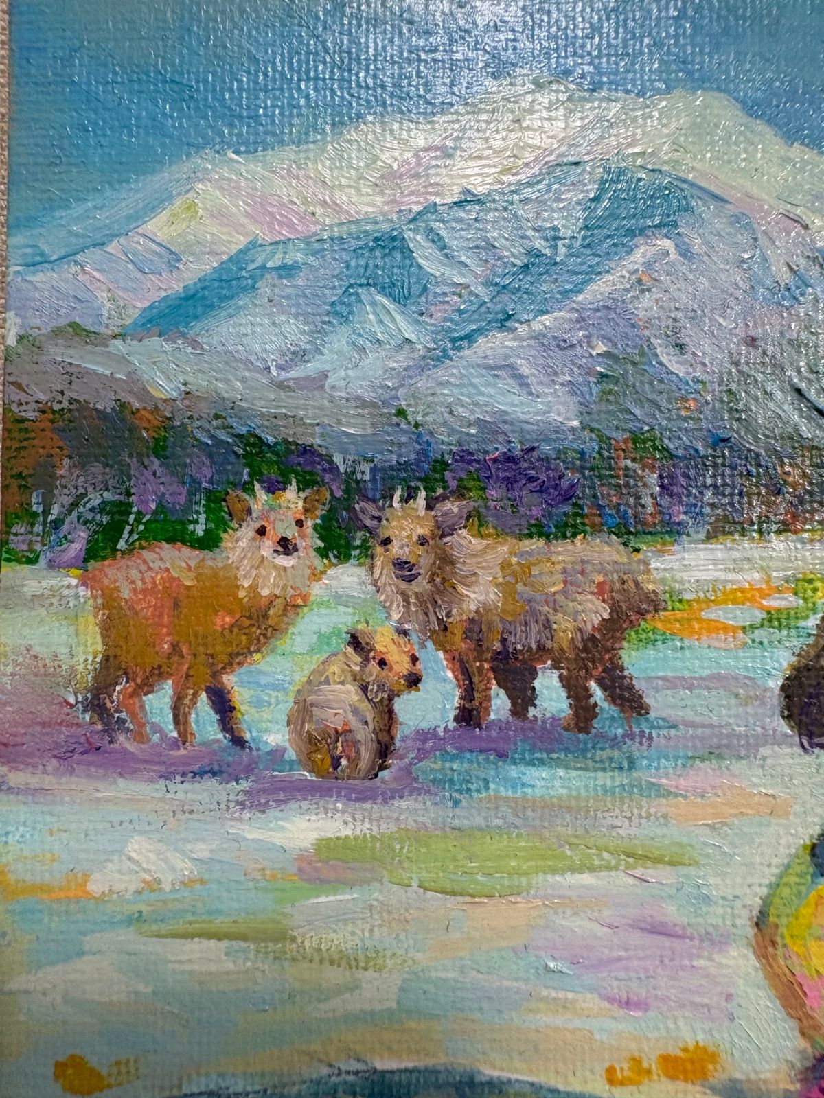 prayer」/油彩/キャンバスボード/25.4×20cm/油彩/ - メルカリ