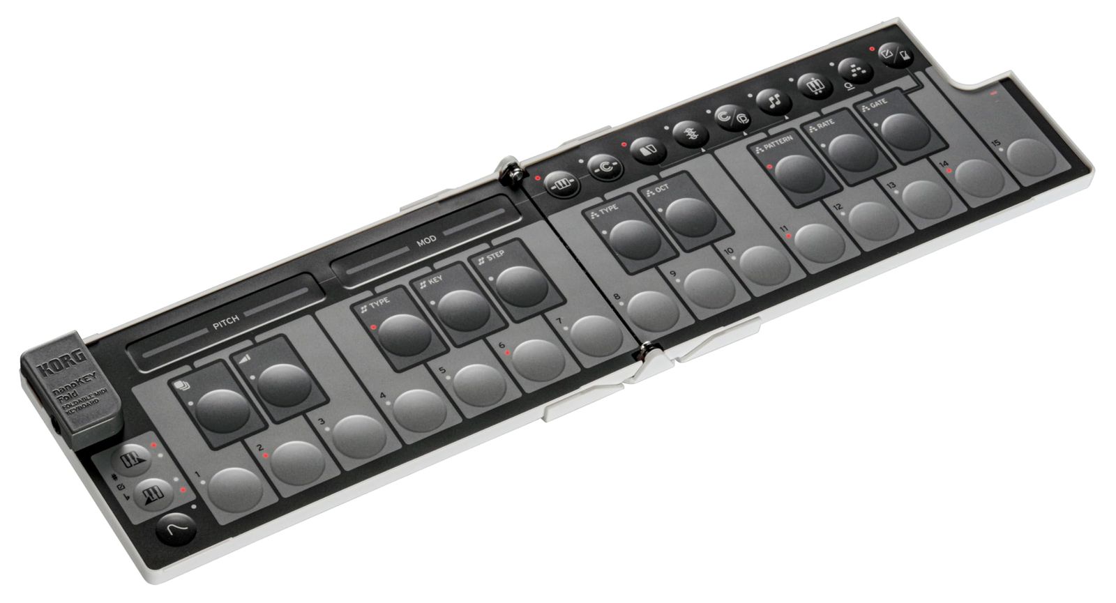 新品 KORG(コルグ) MIDIキーボードnanoKEY Fold 25鍵盤/コンパクト/コントローラー/DTM/USB/パスパワー/プラグイン付属 ホワイト NANOKEY-FD WH