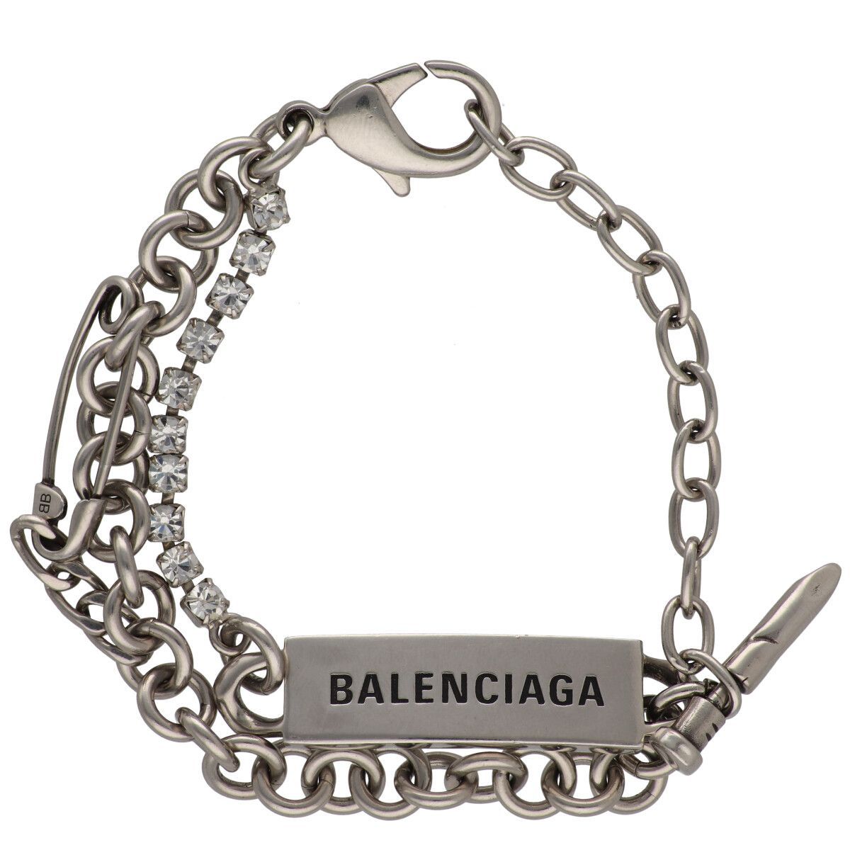 中古】 BALENCIAGA バレンシアガ DIY ブレスレット ラインストーン