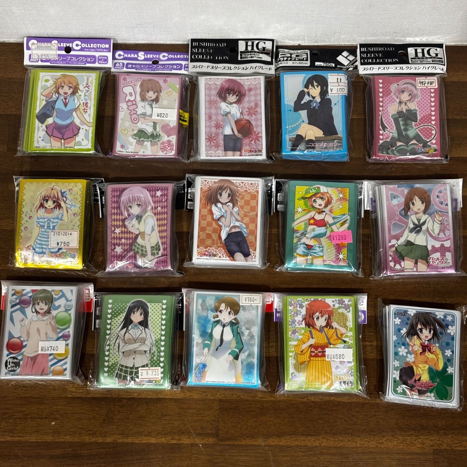 キャラクタースリーブ 55セット まとめ売り アニメ 美少女 キャラ