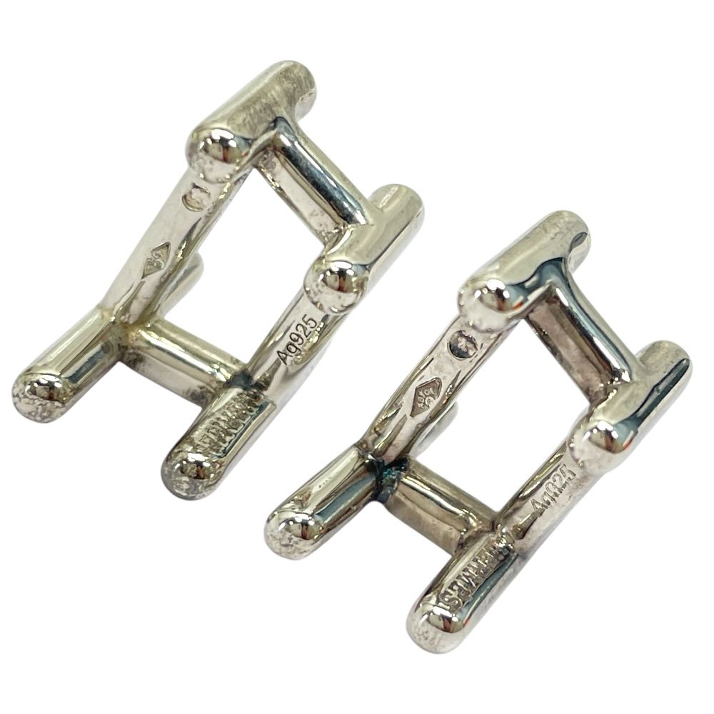 エルメス H2 カフス カフスボタン カフリンクス Hロゴ シルバー 925