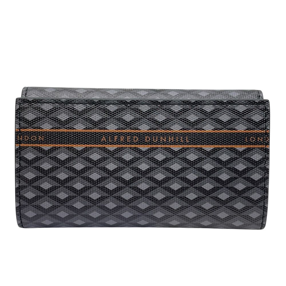 美品 ダンヒル キーケース 6連 キャンバス レザー グレー メンズ 19F2116CC030 dunhill 上品 洗練 高級感 シンプル 定番 人気