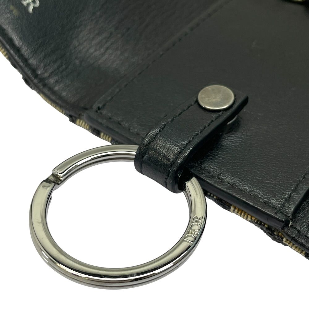 ディオール オブリーク ジャカード 6連 キーケース キーリング トロッター ネイビー ベージュ 2ESKH281YSE_H05E Christian Dior 上品 洗練 高級感 シンプル 定番 人気 日常使い