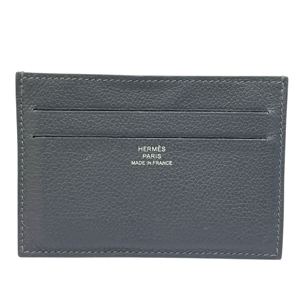 エルメス シチズンツイル カードケース パスケース 名刺入れ 定期入れ ロゴ グレー系 W刻印 HERMES 上品 洗練 高級感 シンプル 定番 人気 日常使い