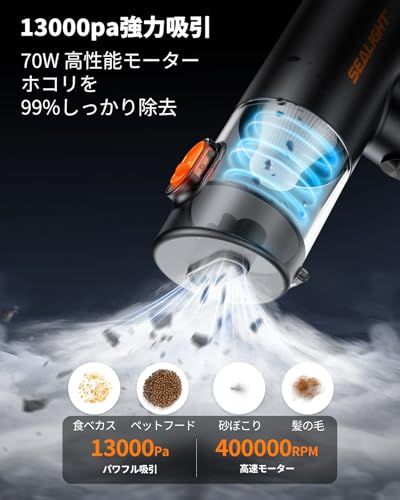 SEALIGHT ハンディクリーナー【2025新販売】多機能 車用掃除機
