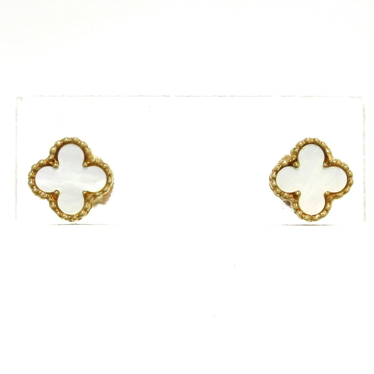 Van Cleef & Arpels(ヴァンクリーフ&アーペル) ピアス スウィートアルハンブラ K18YG×マザーオブパール
