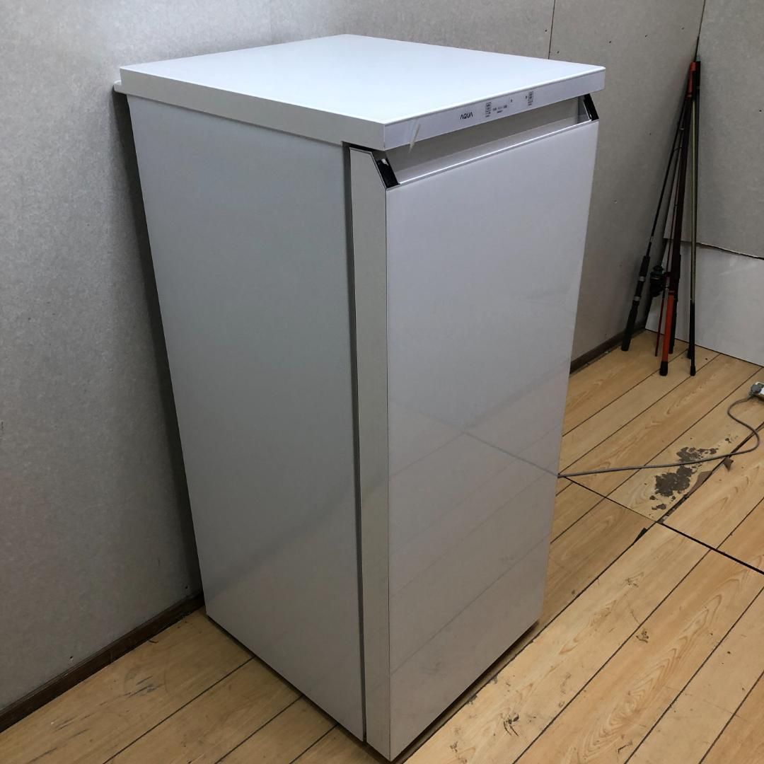 AQUA　2020年製　ノンフロン冷凍庫　右開き　AQF-GS13J（W）形 ホワイト　白　動作確認済み　88234-1-025