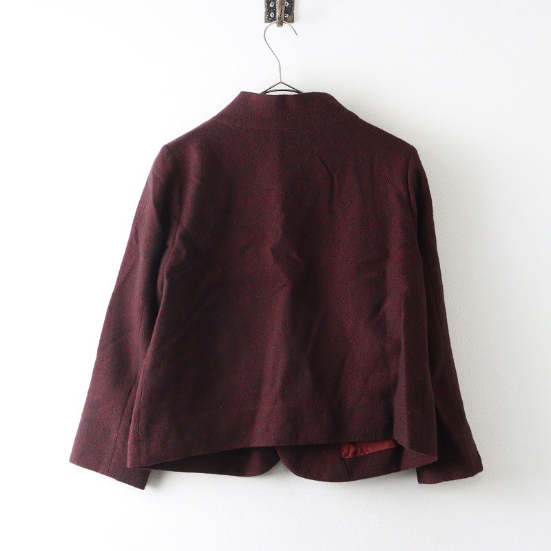 パラスパレス pal'las palace ウールリネンスタンドカラージャケット 2