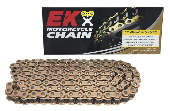【新品・3営業日で発送】江沼チェーン EK チェーン 428SR-X2(GP GP) 110L MLJ 6,638円