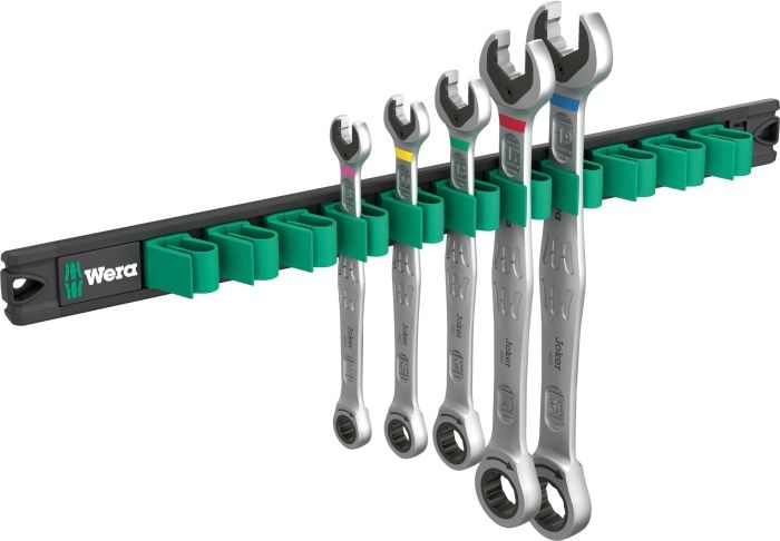 【新品・3営業日で発送】Wera Werkzeuge 020015 5本組コンビネーションレンチセット マグネットレール付 020015