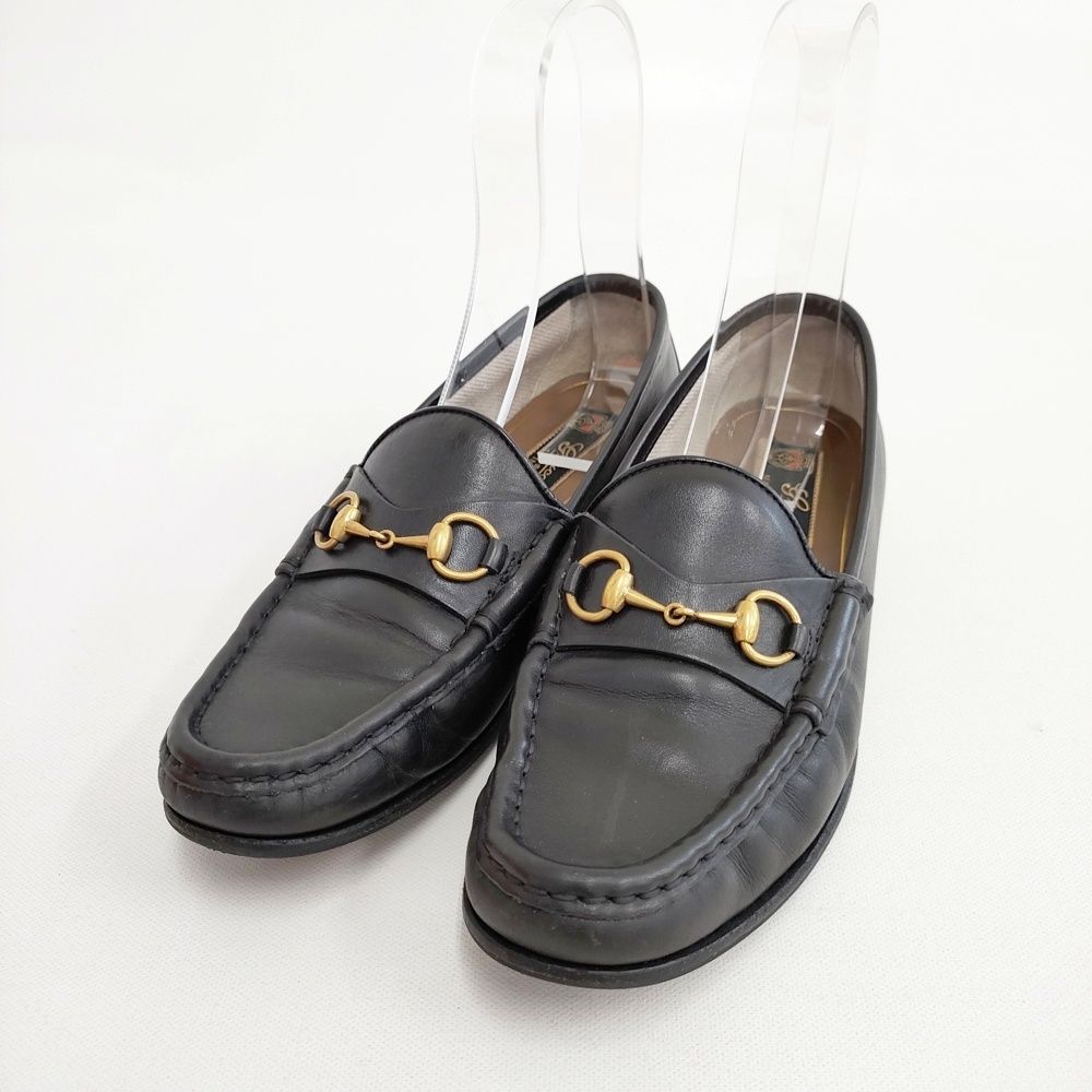 GUCCI ホースビットローファー サイズ37.5 シューズ・靴 ブラック 