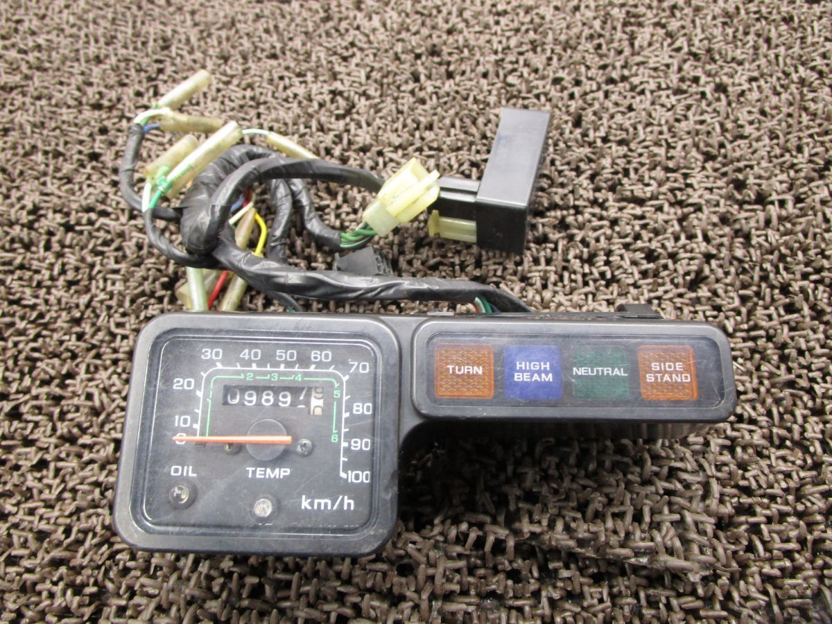CRM80 スピードメーター インジケーターランプ ●B6264！HD12 ホンダ 【 HD08E 】 キャブ車 動画有