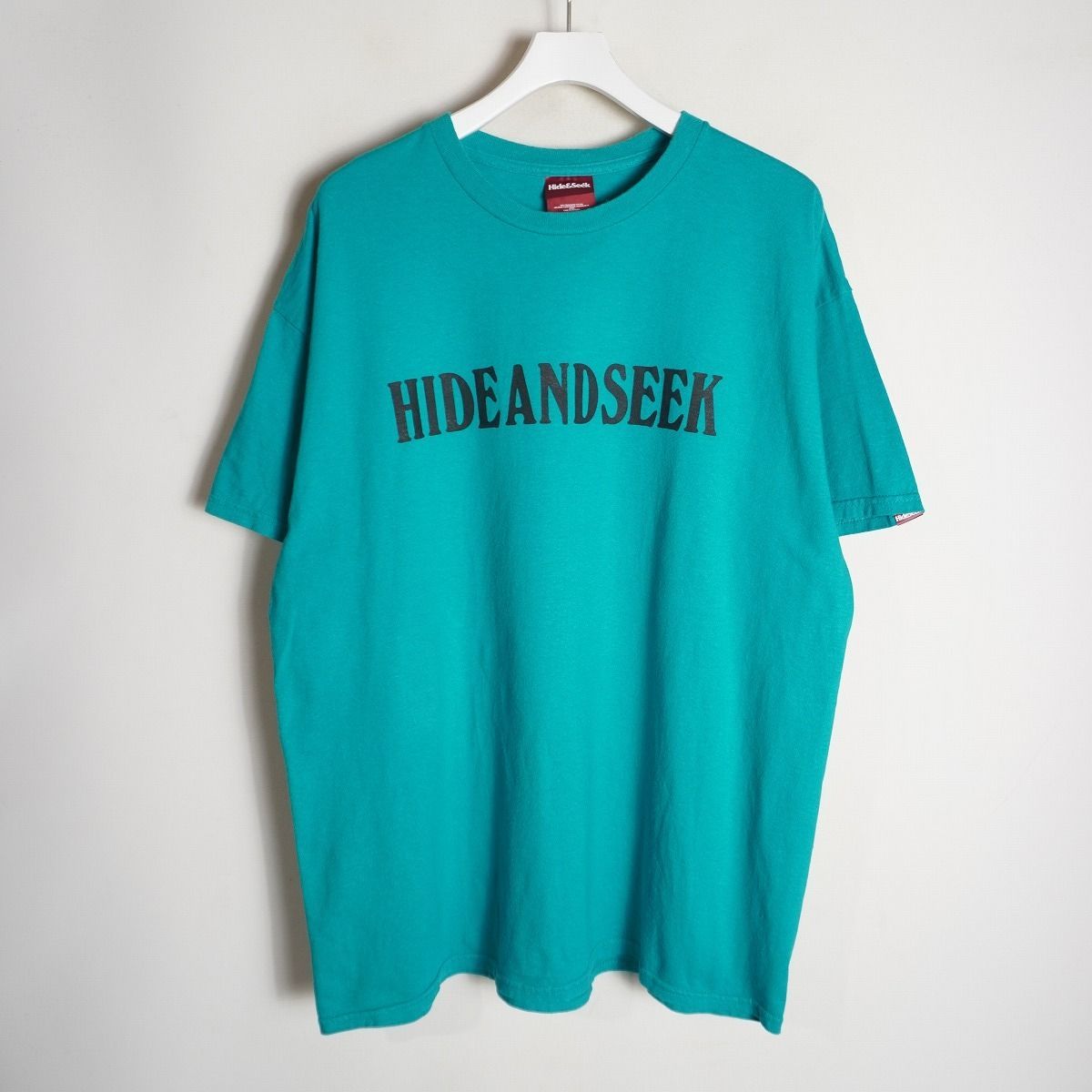 24SS★HIDE AND SEEK/H&S 半袖ワークシャツ★グリーン/XL★ 美品 24SS Hide and Seek ハイドアンドシーク Have a Hard Day S/S Tee