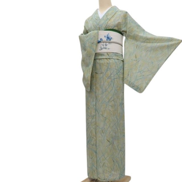 百華❀Y4899◇美品 夏着物 正絹 紗 手縫い仕立て 小紋 単品 - メルカリ