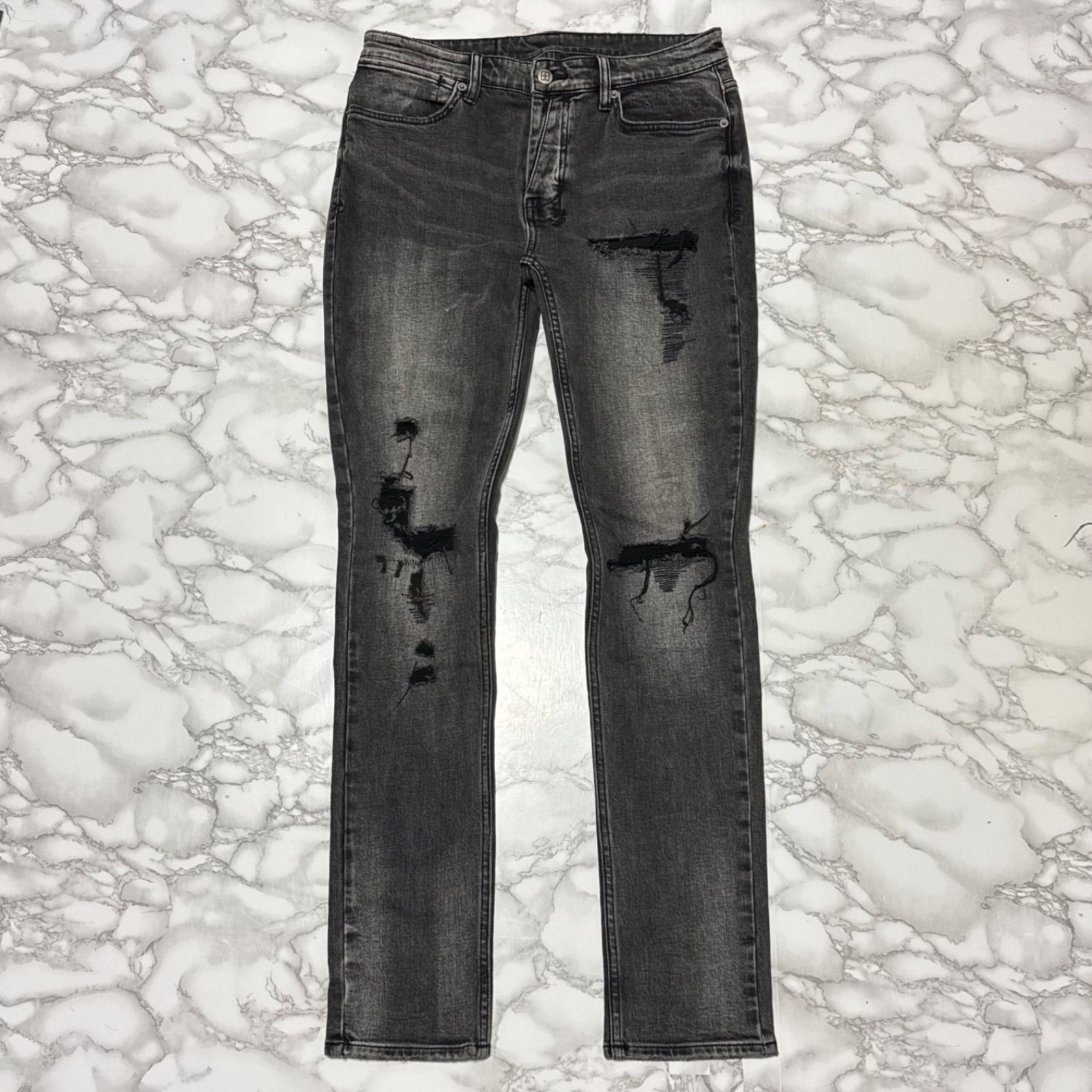 ksubi ダメージ パンツ ブラック 32 トレンド【KSUBI スビ 】VAN 