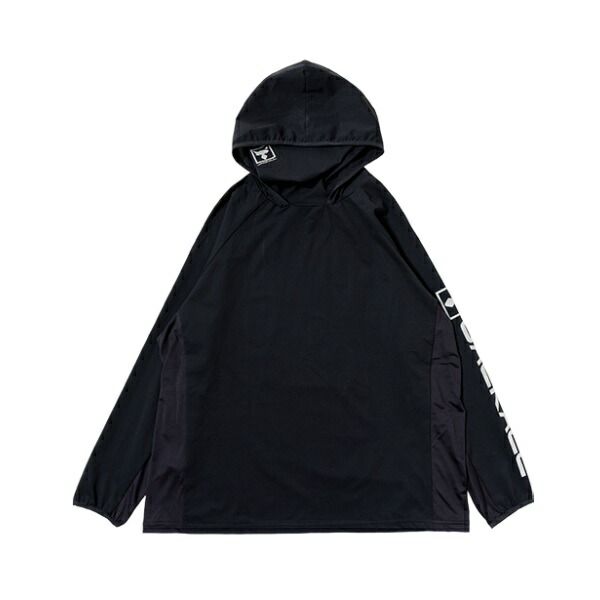 ジャッカル ウェア HU-B002 ドライメッシュフーディー ブラック XXL