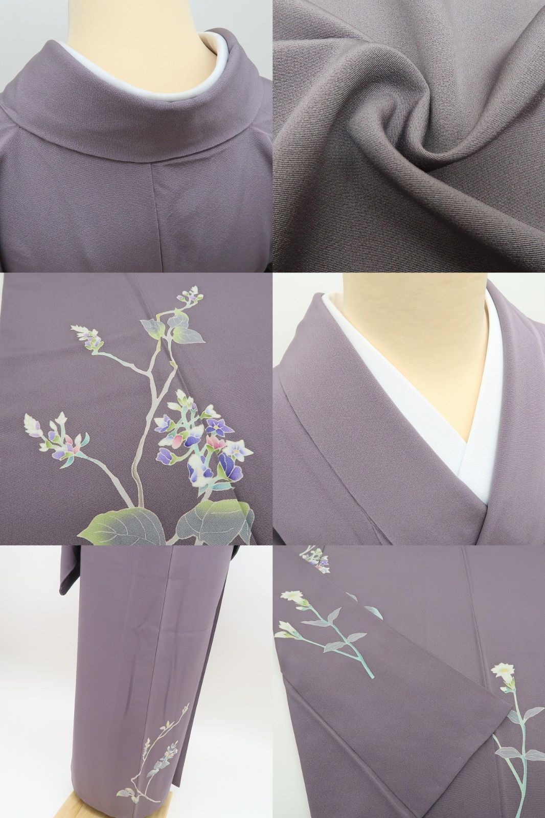 百華❀Y4904◇美品 正絹 本加賀友禅 和泉啓一落款 手縫い仕立て 訪問着