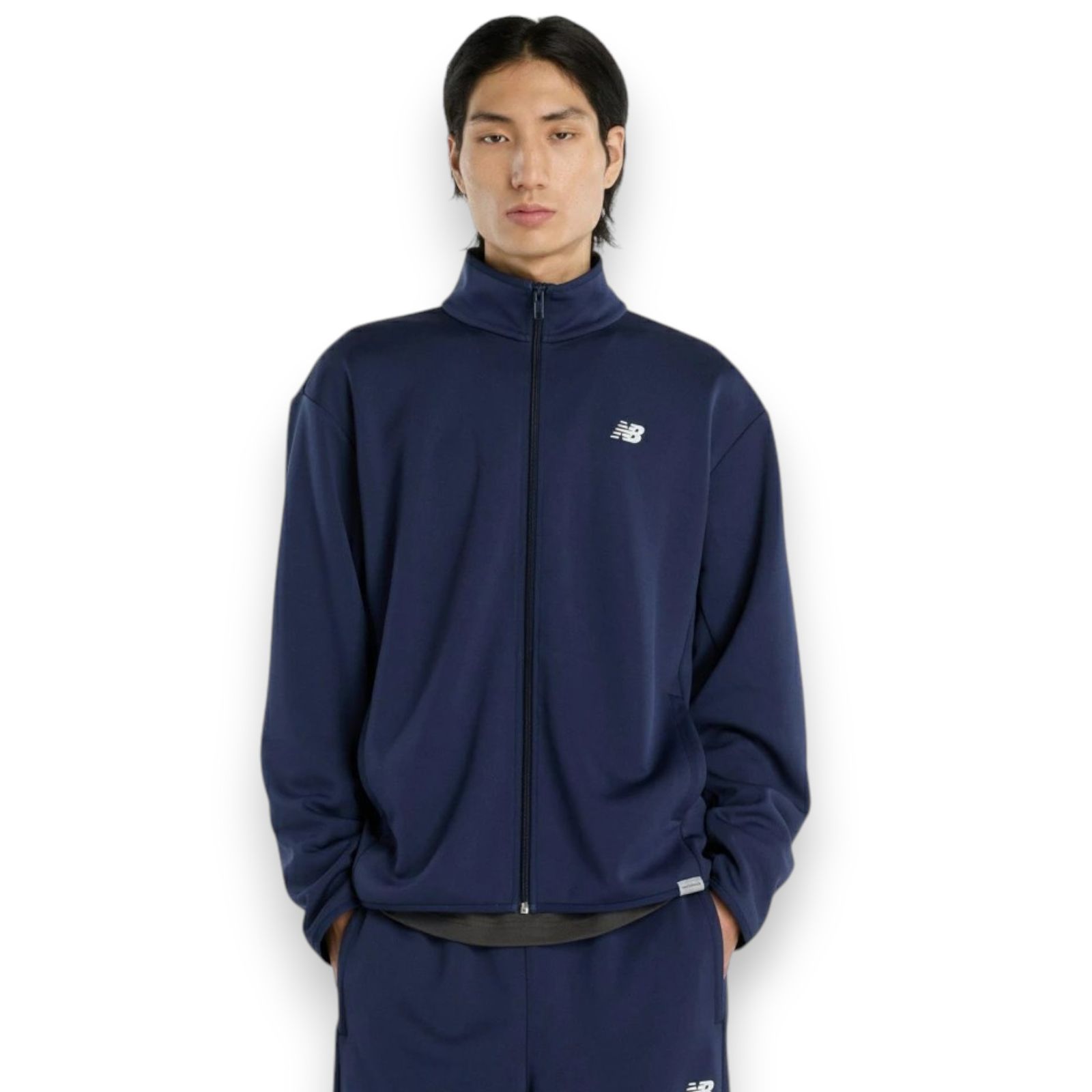 New Balance ニューバランス ニットトラックジャケット メンズ トレーニングウェア フルジップ ジャージ アウター スポーツウェア ランニング カジュアル 2026SS mj61h8ov M