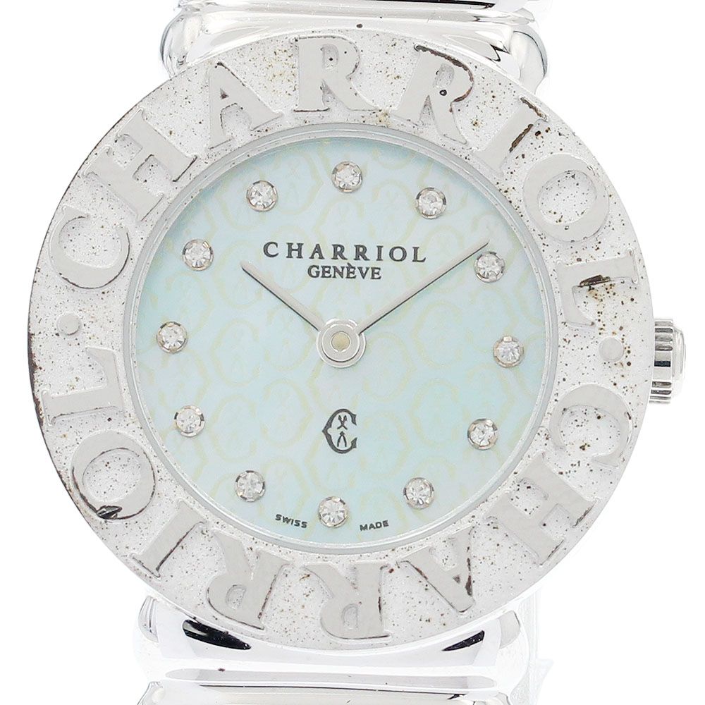 シャリオール CHARRIOL 0285 サントロペ 12Pダイヤ クォーツ