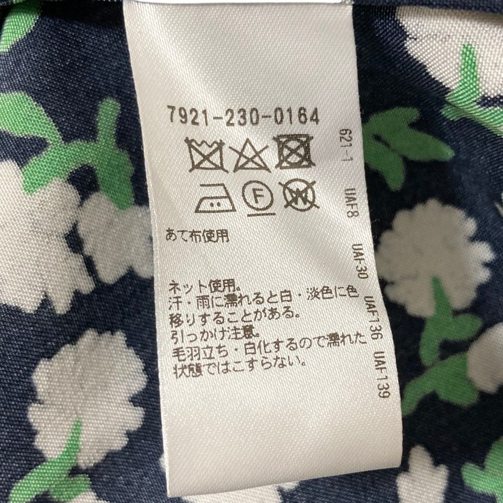 美品 BLAMINK ブラミンク フラワープリント シルクブラウス 7921-230 