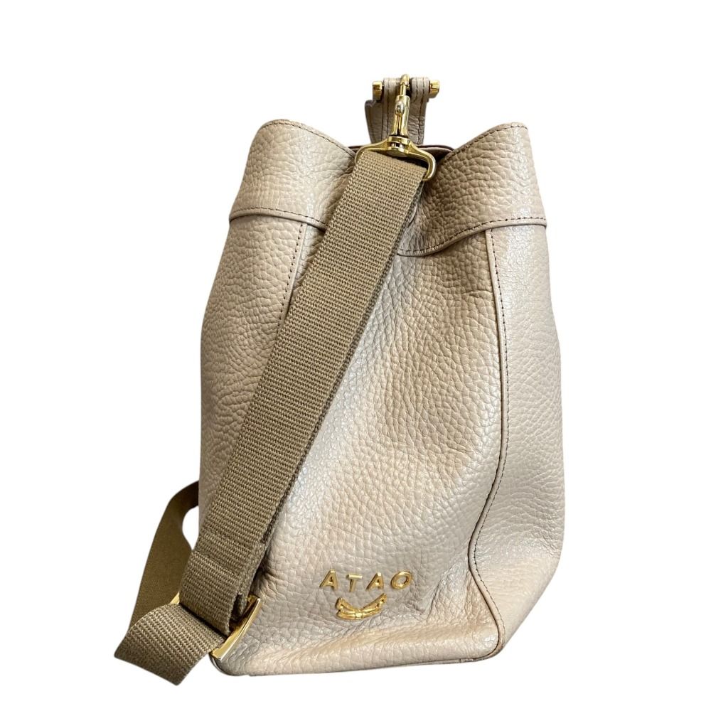 良品 ATAO アタオ レザー ターンロック 2WAY ショルダーバッグ