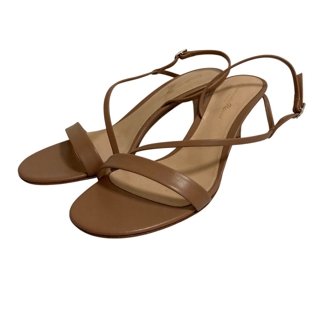 美品 Gianvito Rossi ジャンヴィトロッシ レザー ストラップ サンダル