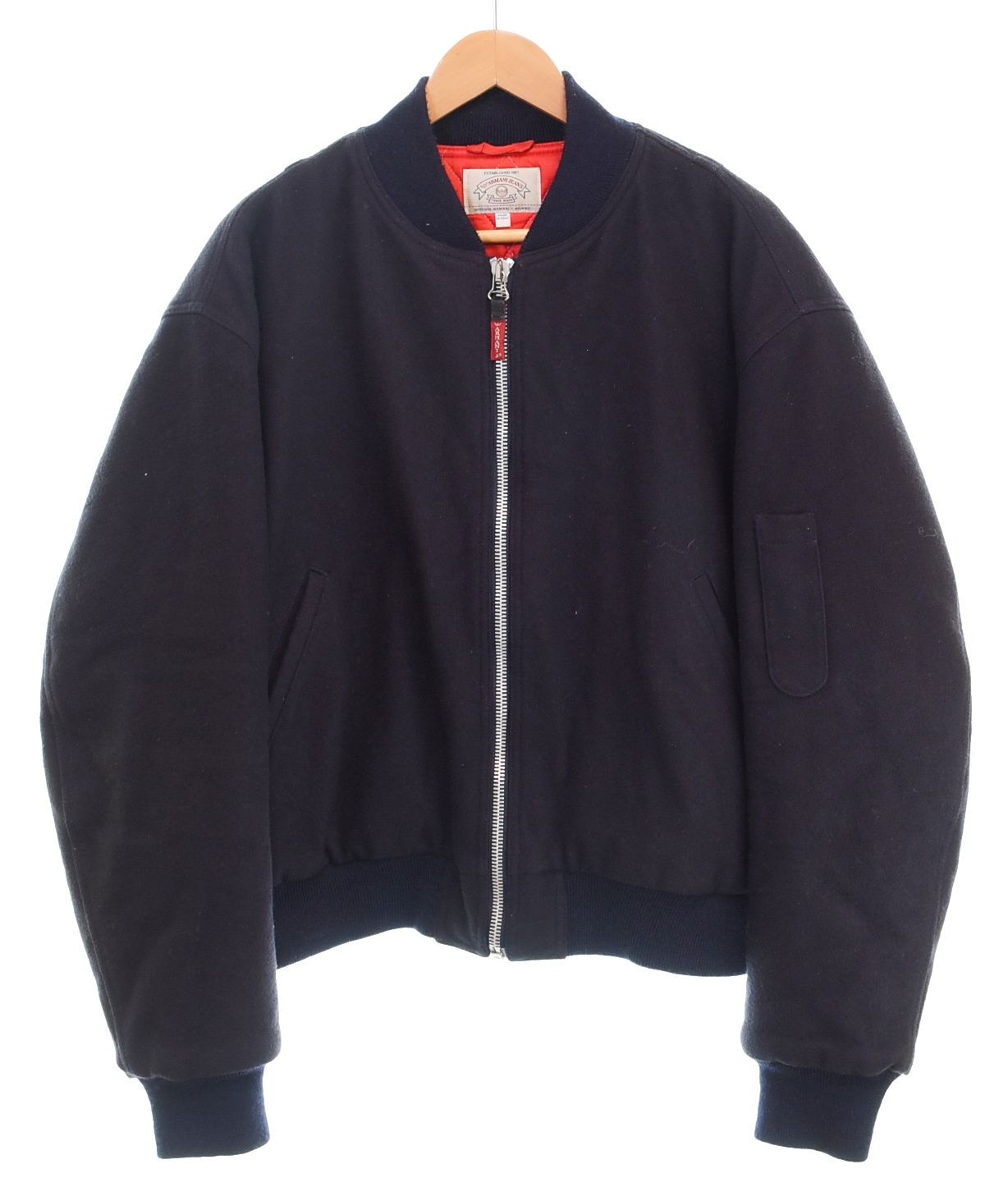 ARMANI アルマーニ 90's メルトン ウール ボンバー MA-1 アルマーニ ARMANI 90's Melton Wool Bomber Jacket メルトン ウール