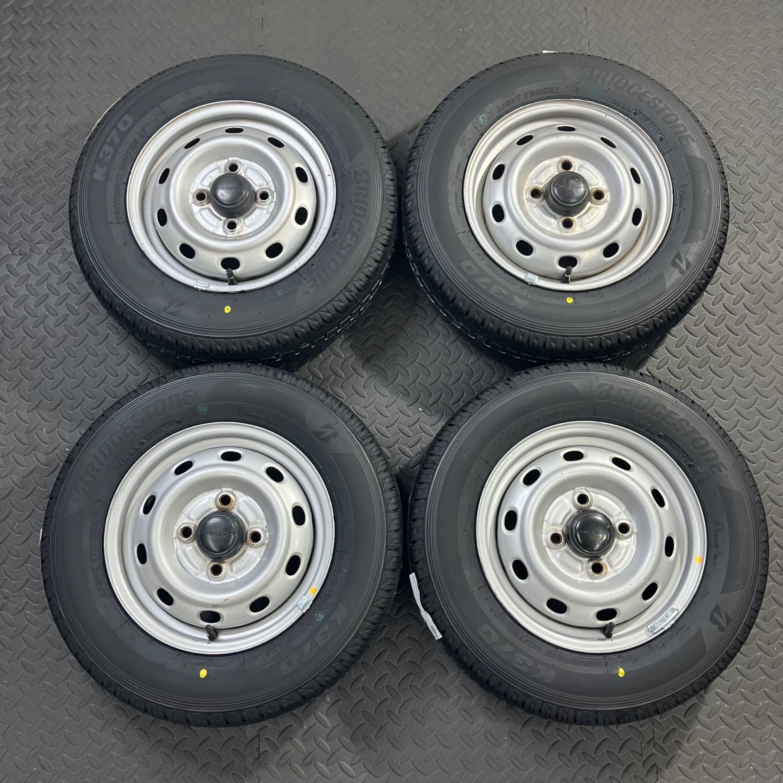 25年製 新品タイヤ 145/80R12 80/78N LT ブリヂストン K370(夏タイヤ) スバル サンバー サンバーディアス【1525E】